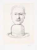 After by René Magritte, Etching with pale ochre platetone, sold Mar 2025