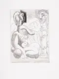 Dormeuse et Sculptures by Pablo Picasso, Etching, sold Mar 2025