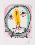 Untitled by Joan Miró, Etching with aquatint printed in colours, sold Mar 2025