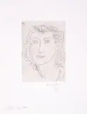 Visage de trois quarts by Henri Matisse, Etching on chine collé, sold Mar 2025