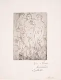 Les Trois Baigneuses II by Pablo Picasso, Etching, offered Mar 2025