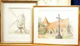 Nutley Mill by John Skelton, watercolor, sold Nov 2025