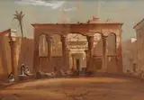 Orientalist study of ancient ruins by Henry Stanton Lynton, watercolour, sold Nov 2025