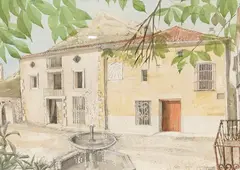 Siesta, Spain by John Skelton, pencil, offered Nov 2025