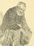 Portrait of Moses Reicherson by Jacob Epstein, pencil, offered Nov 2025