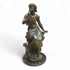 Chant de L by Auguste Moreau, bronze, sold Nov 2025