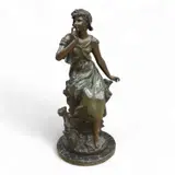 Chant de L by Auguste Moreau, bronze, sold Nov 2025