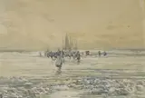 At Eventide by Victor Noble Rainbird, watercolour, sold Oct 2025