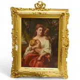 Happy Moments by Alessandro Ossani, oil on board, sold Oct 2025