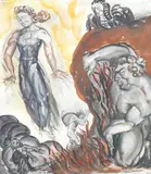 What dost Thou hae Christian? by Catherine Olive Moody, watercolour, sold Oct 2025