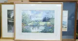 Ditchley Park by Patrick Nairne, watercolour, offered Oct 2025