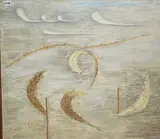 Flight storms by Margaret Benecke, ink, sold Oct 2025