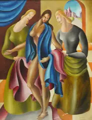 Cubist by Alfred Pleydell-Pearce, oil on board, sold Oct 2025