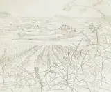 Honeysuckle & Wild Orchid by Anthony Gross, pencil and inscribed, sold Oct 2025