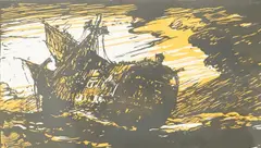 The Wreck by Frank Brangwyn, pencil, sold Oct 2025