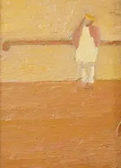 Little girl by Alan Lambirth, oil on board, sold Oct 2025