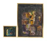 Image for a Polish Church by Padraig Macmiadhachain, oil and collage on canvas, sold Oct 2025