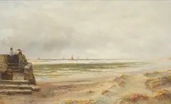 The Lookout, Barmouth by Charles J. Burt, 1891, oil on canvas, sold Oct 2025
