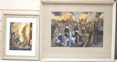 Blitz by Anthony C. Parrot, gouache, sold Oct 2025