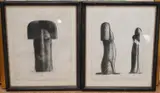 Abstract studies for a sculpture by Stephen Cox, charcoal, sold Oct 2025