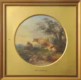 Cattle resting by Robert Burrows, oil, sold Aug 2026