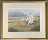 Road to Spurn by Michael Sheldon, 2000, watercolour, sold Aug 2026