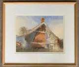 Ruined Cottage, Bessingham, Norfolk by Michael Sheldon, 2007, watercolour, sold Aug 2026