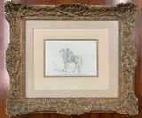 Arab on horse back by Henry Thomas Alken, pencil and watercolour, sold Aug 2026