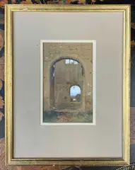 A Tower by John Gutteridge Sykes, watercolour, sold Aug 2026