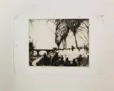 Drypoint etching by John Rankine Barclay, etching, sold Aug 2026