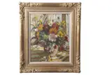Still life with flowers in a jug by a window by Dorothea Sharp, oil on canvas, sold Jul 2026