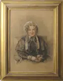 Untitled by William Carpenter, 1847, Chalk Portrait of Lady Anna Lawford, sold Jul 2026