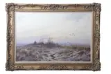 Ducks alighting over a Broads landscape in winter by Colin W. Burns, oil on canvas, sold Jul 2026