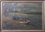 Wells-next-the-Sea by Jack Cox, oil on board, sold Jul 2026