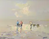 Cockling at Wells by Jack Cox, oil on canvas, sold Jul 2026