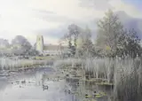 Horning Church by Colin W. Burns, watercolour, sold Jul 2026