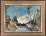An autumnal landscape by Brian Ryder, oil on canvas, offered Jul 2026