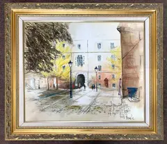 Staple Inn Law Courts, London by Ben Maile, oil on canvas, sold Jul 2026
