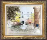 Staple Inn Law Courts, London by Ben Maile, oil on canvas, sold Jul 2026