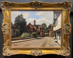 Westgate Cottage, Canterbury Kent by Clive Kidder, oil on canvas, sold Jul 2026