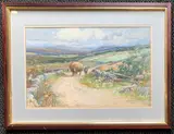 Near Kirkmichael Perthshire by Charles Gustav Louis Phillips, watercolour, offered Jul 2026