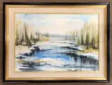 Silver Lake by Ben Maile, watercolour, offered Jul 2026