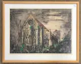 Dorchester Abbey by John Piper, oil, sold May 2026