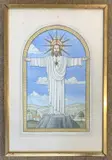 Depiction of Christ on the mount by Arnold Auerbach, pencil, sold May 2026