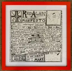 Red Alan Manifesto by Grayson Perry, print, sold May 2026