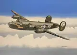 Consolidated B24 Liberator USAAF by Mike Bailey, gouache, sold May 2026