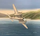 DH Mosquito 105 Squadron RAF by Mike Bailey, acrylic, sold May 2026