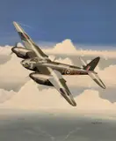 DH Mosquito RAF by Mike Bailey, acrylic, sold May 2026