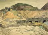 Lead Mine, Greenhow, Yorks by Edgar Holloway, 1943, watercolour and pencil, sold Aug 2026