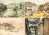 Watercolours - River Usk by Sam Garratt, watercolor, sold Aug 2026
